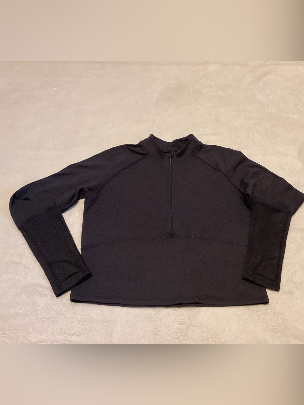 lululemon athletica Black Half-Zip Utility Jacket